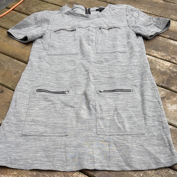 J. Crew wool blend Gray Casual Dress size 10 - Picture 3 of 8